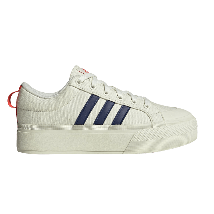 adidas Bravada 2.0 Platform Ivory Dark Blue Bright Red (Women's)