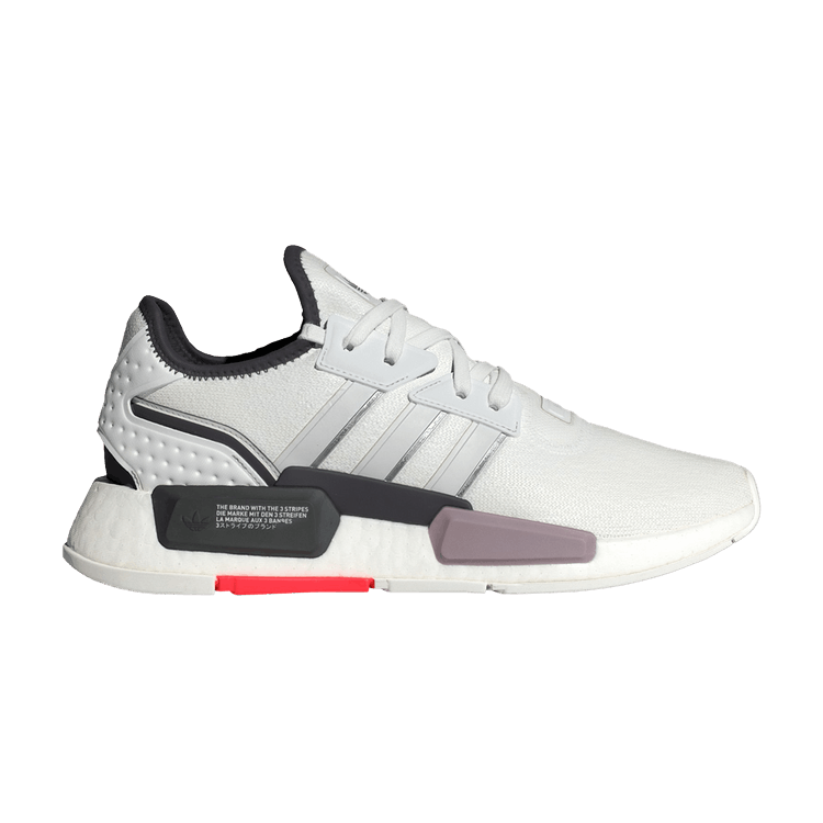 adidas NMD G1 Crystal White Grey Solar Red