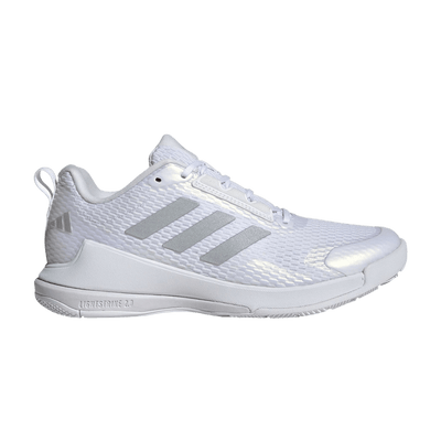 adidas Novaflight 2 Indoor Cloud White Silver Metallic (Women's)