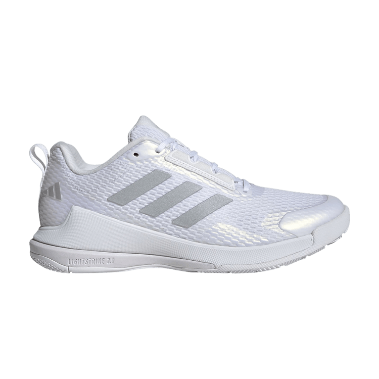 adidas Novaflight 2 Indoor Cloud White Silver Metallic (Women's)