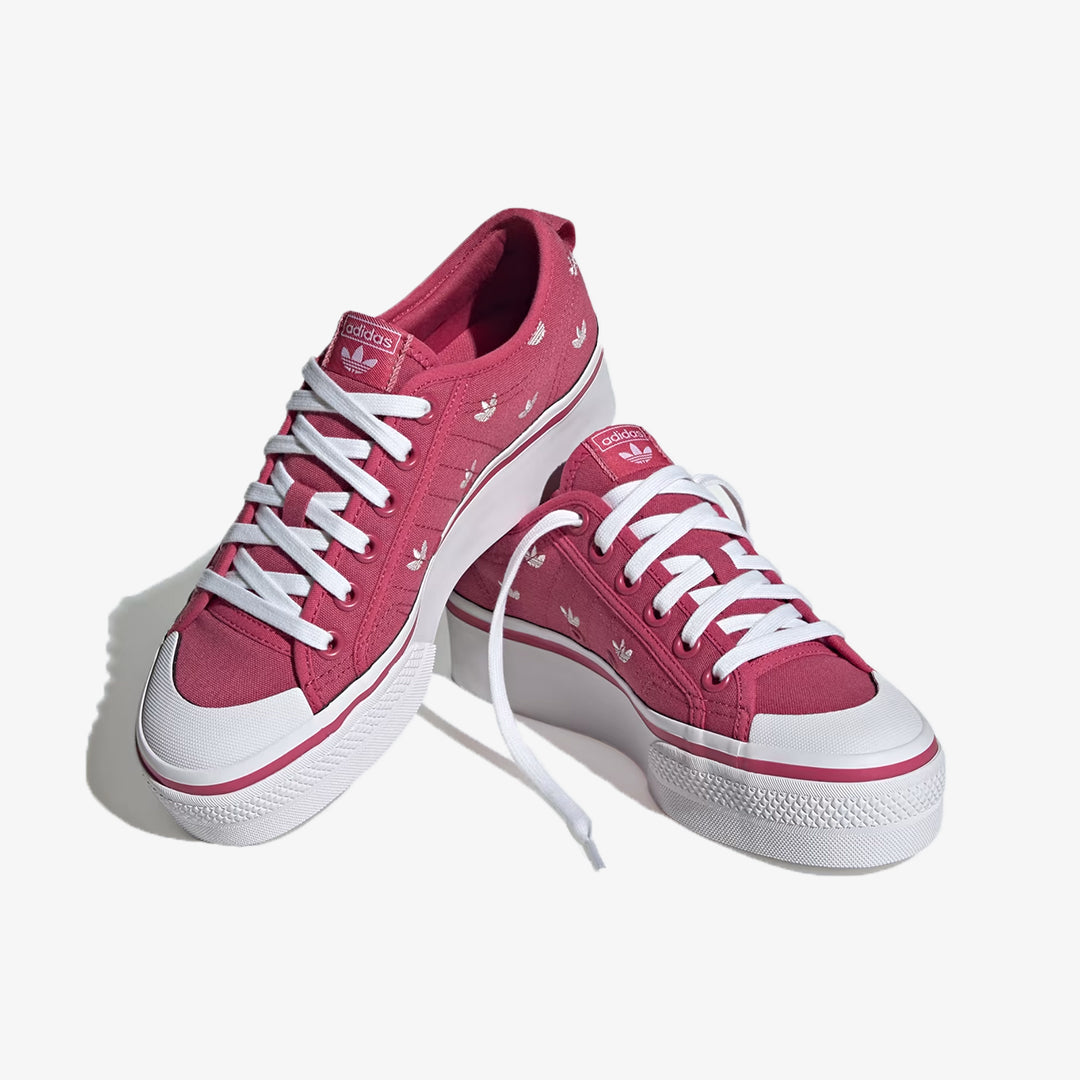Adidas Originals | NIZZA PLATFORM  { PINK/WHITE/CLOUD WHITE