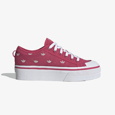 Adidas Originals | NIZZA PLATFORM  { PINK/WHITE/CLOUD WHITE