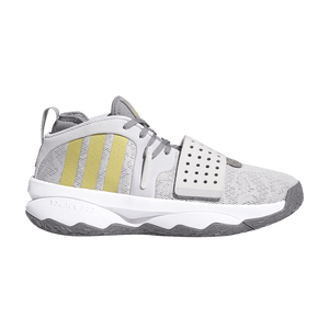 adidas Dame 8 EXTPLY Light Solid Grey Gold Metallic Grey Three
