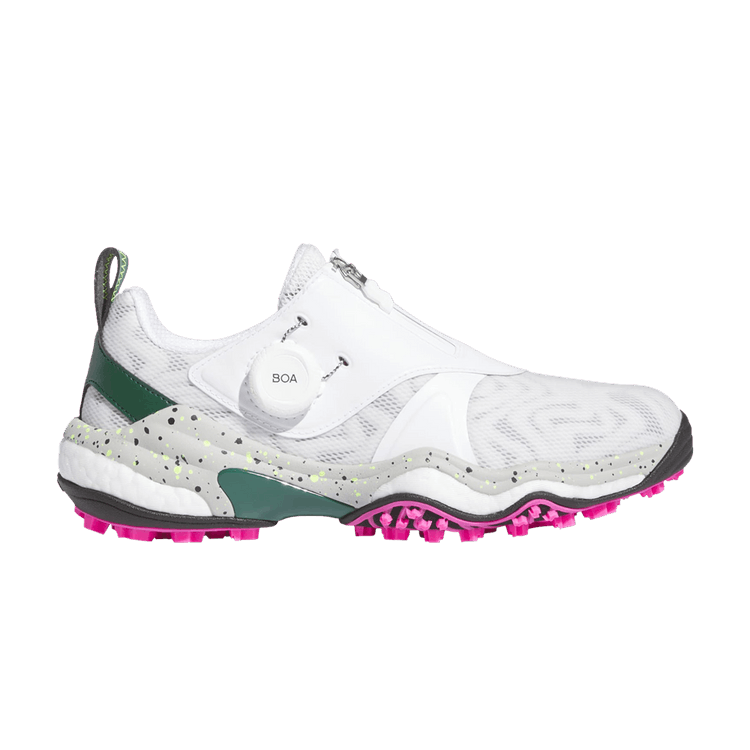 adidas Codechaos BOA 25 Golf Cloud White Silver Metallic Collegiate Green (Women's)