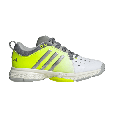 adidas Court Pickleball Cloud White Silver Metallic Lucid Lemon (Women's)