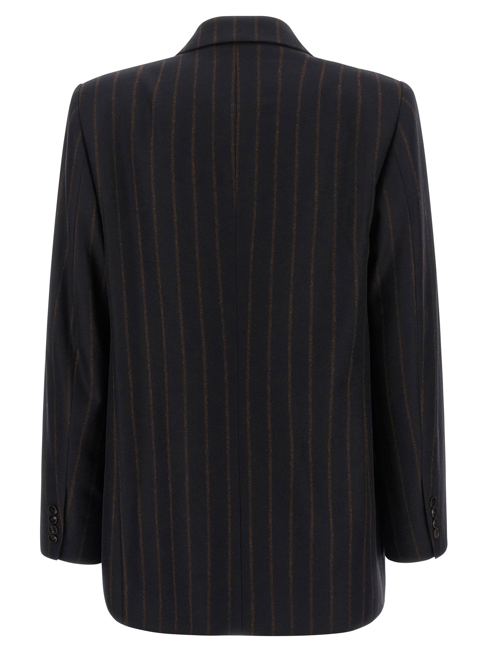 Alberto Biani Pinstripe Flannel Blazer