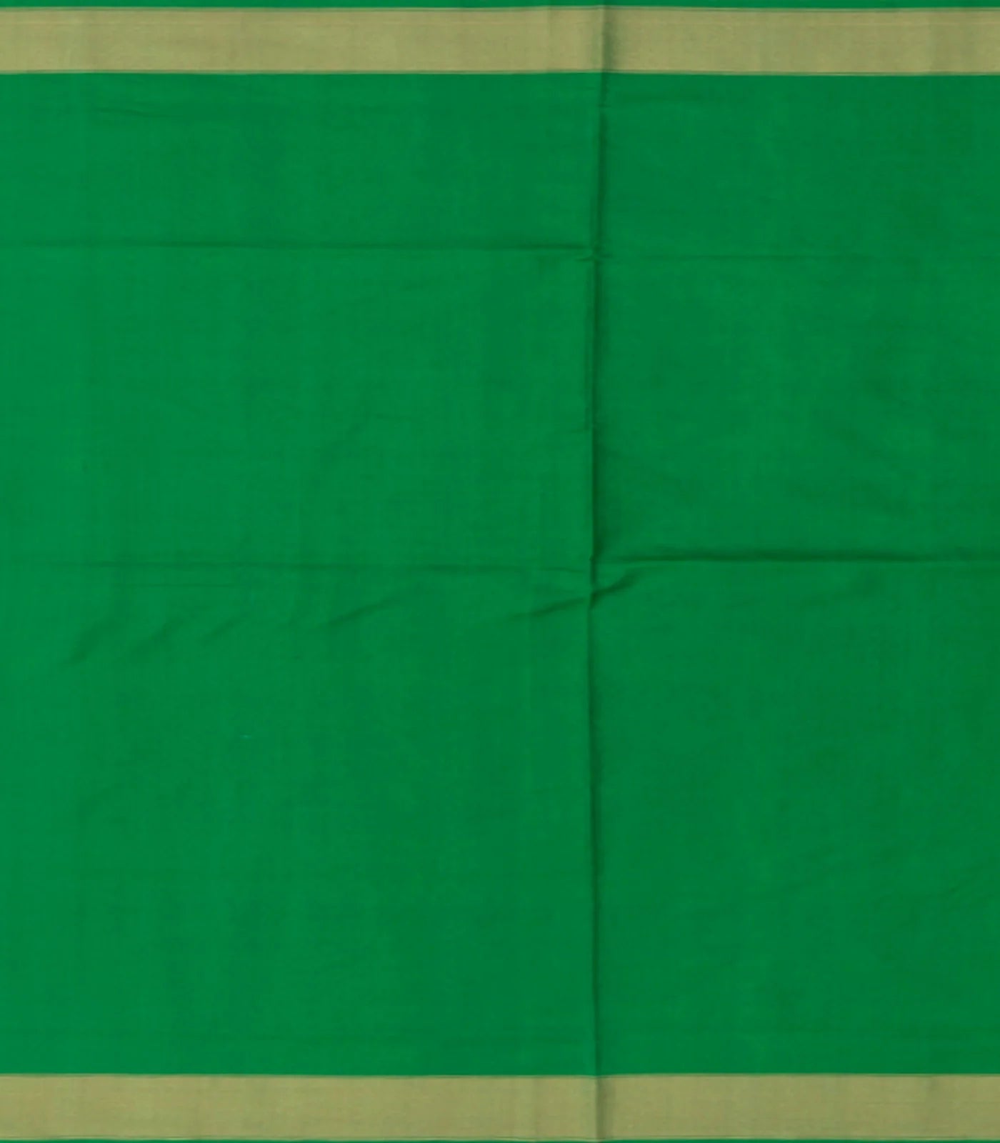 Green Handwoven Rajkot Patola Silk Saree With Diamond Motifs And Golden Zari Border-Green