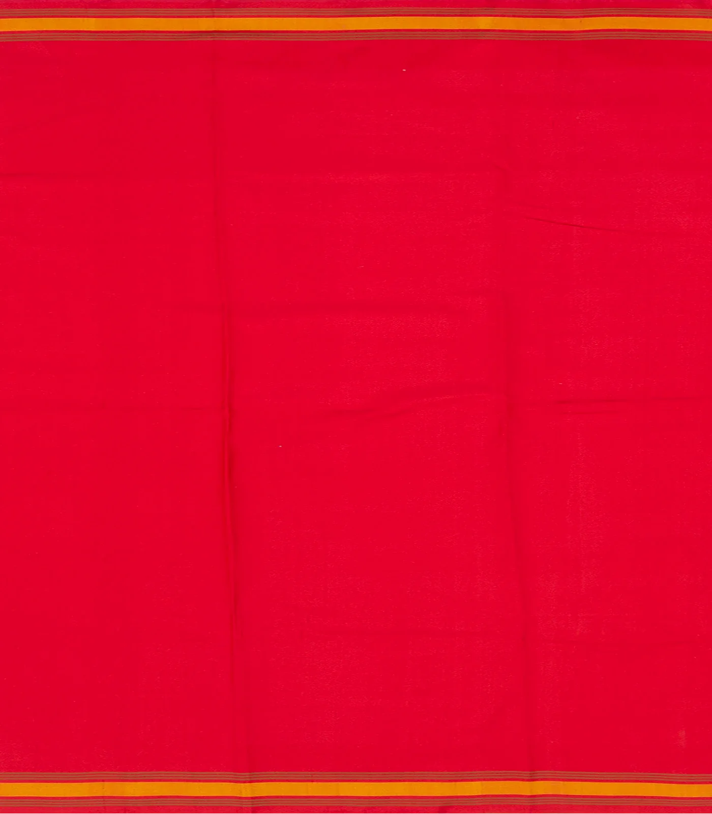 Off White Handwoven Ikat Silk Saree With Chevron Motifs & Orange Pallu-Off White