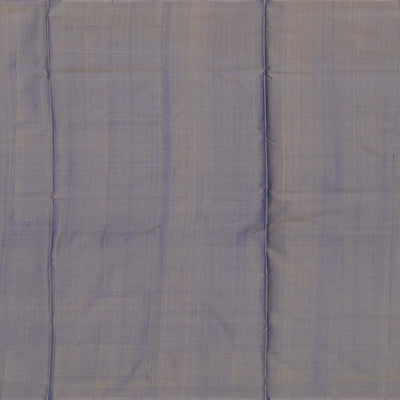 Sea Green Handloom Single Ikat Saree With Grey Border-Sage Green