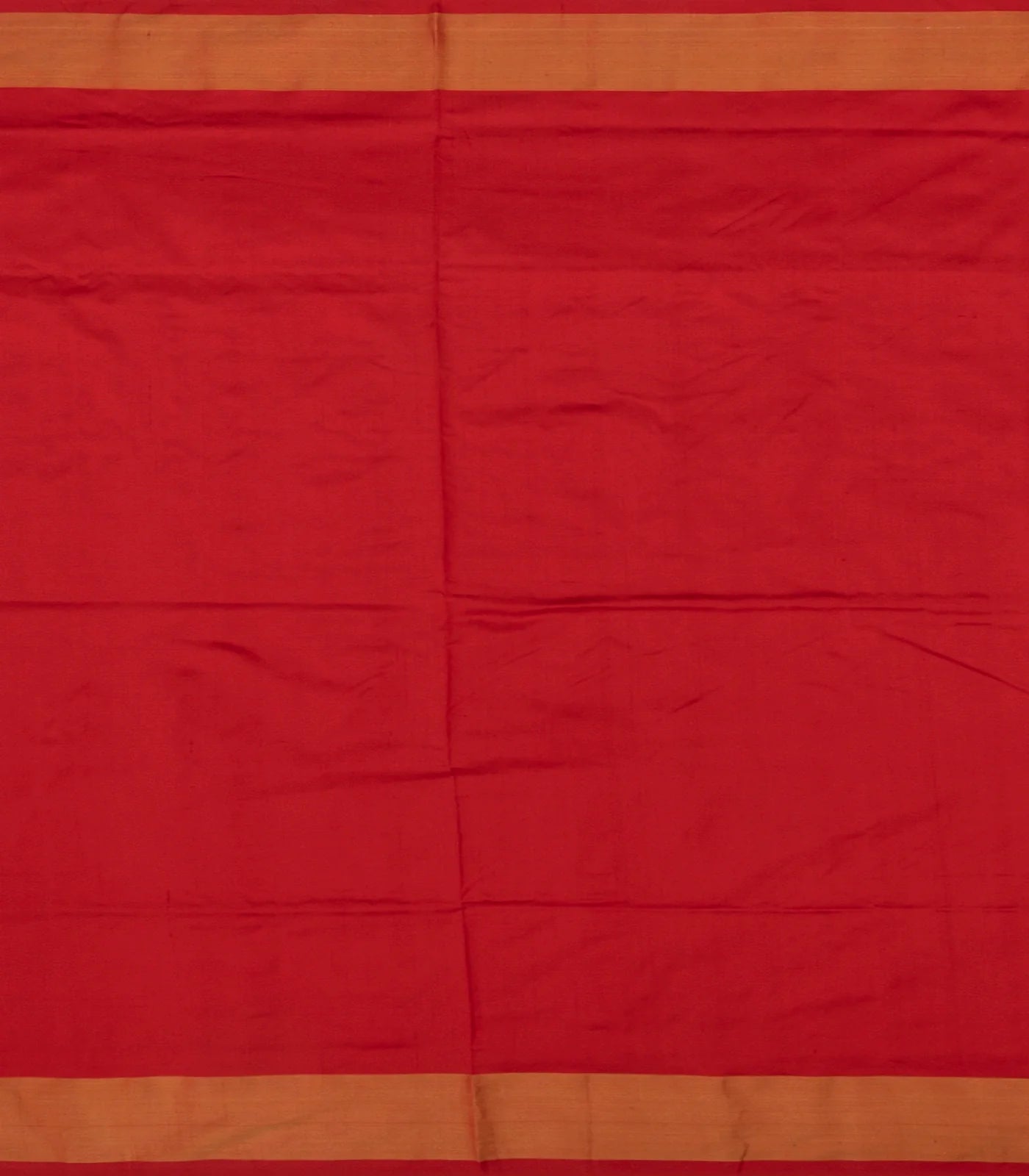 White Handloom Single Ikat Saree With Chevron Motifs-White