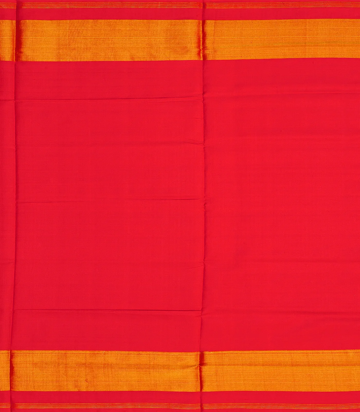 Red Handloom Patola Single Ikat Silk Saree With Diamond Motifs-Red