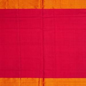 Blue Handloom Single Ikat Silk Saree With Floral Motifs-Blue