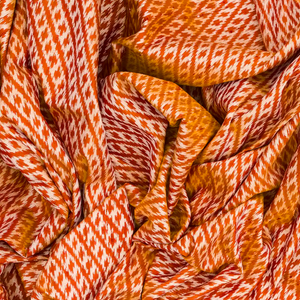 Crimson Handloom Pochampally Ikat Saree With Checks-Crimson