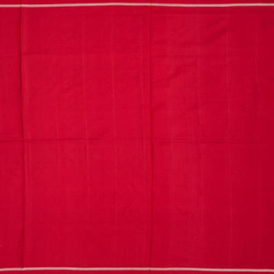 Black Handloom Pochampally Ikat Saree With Diamond Motifs-Black