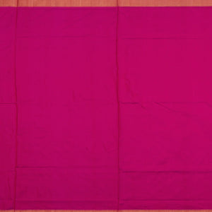 Pink Handloom Pochampally Ikat Saree With Floral Motifs-Pink