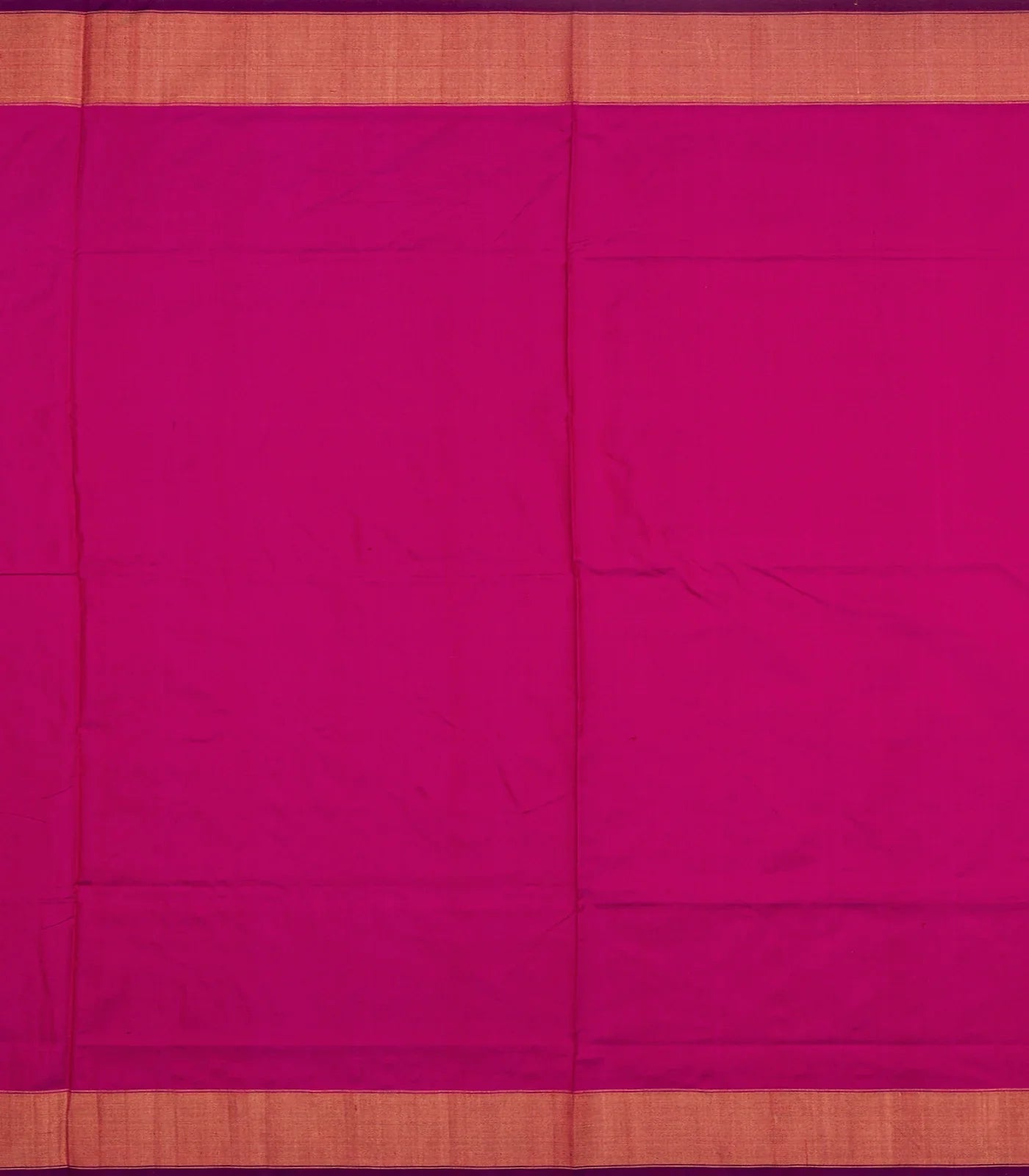 Pink Handloom Pochampally Ikat Saree With Floral Motifs-Pink