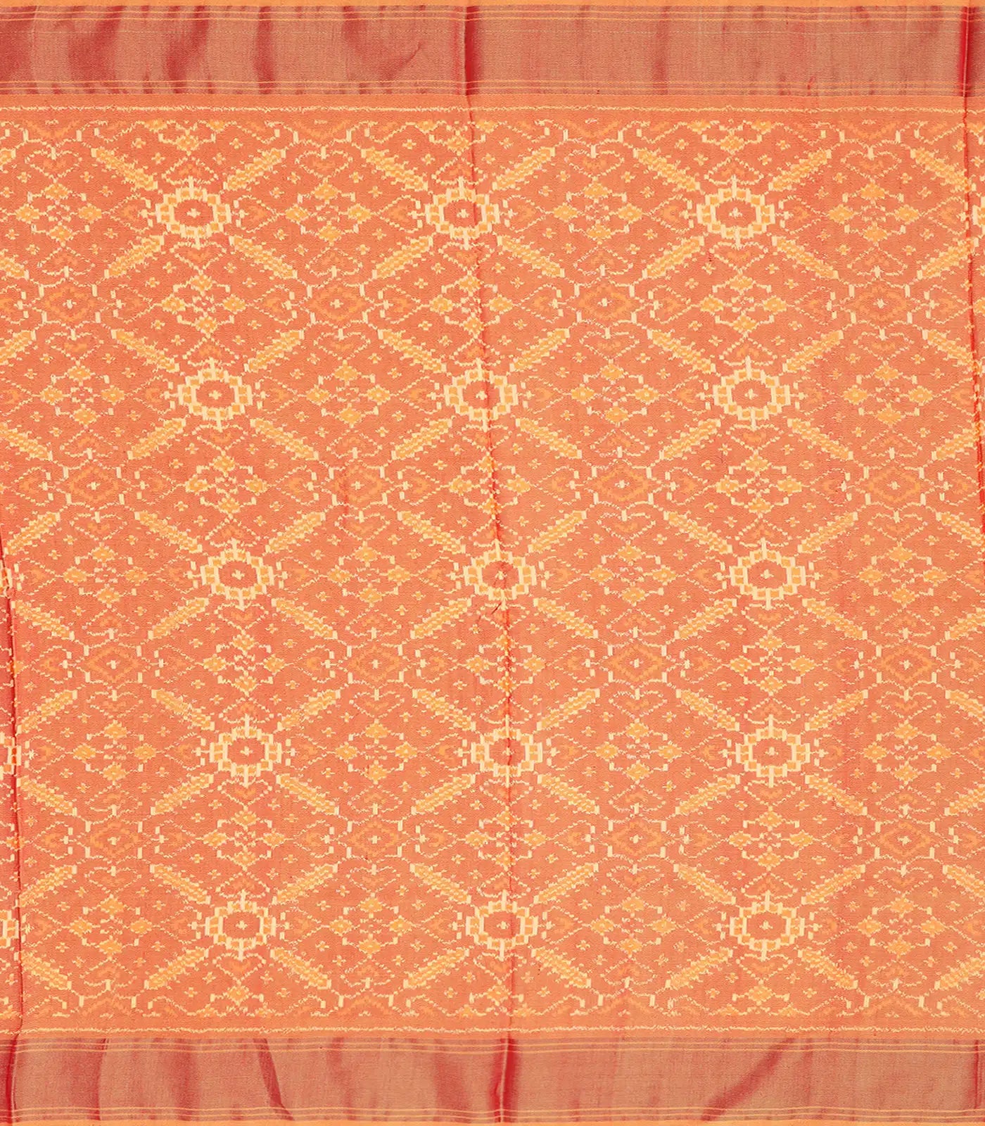 Baby Pink Handloom Pochampally Ikat Saree With Stripes-Baby Pink