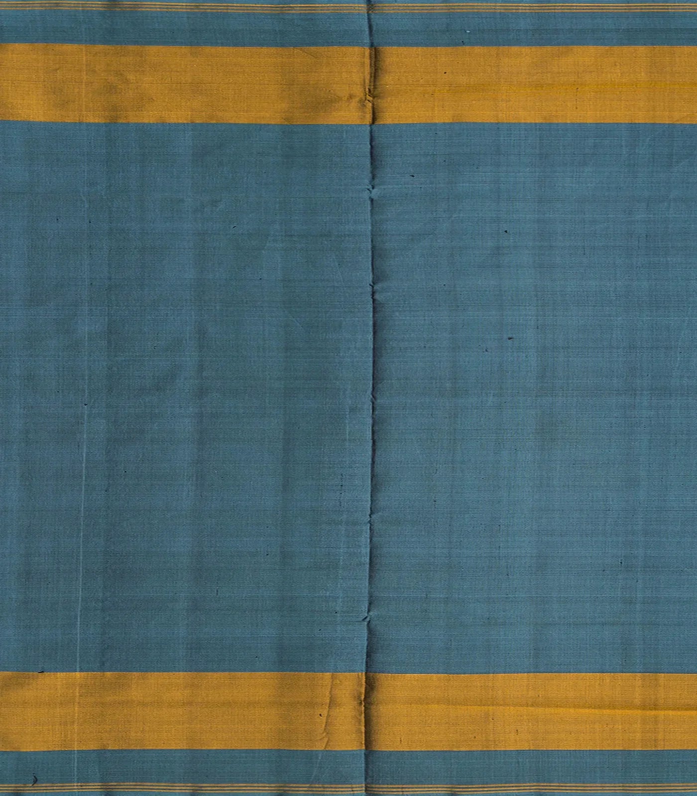 Steel Blue Handloom Rajkot Patola Silk Saree With Chevron Motifs-Steel Blue