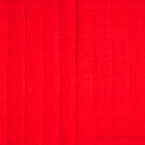 Red Handloom Rajkot Patola Silk Saree With Floral Motifs-Red