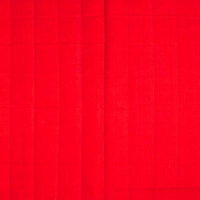 Red Handloom Rajkot Patola Silk Saree With Floral Motifs-Red