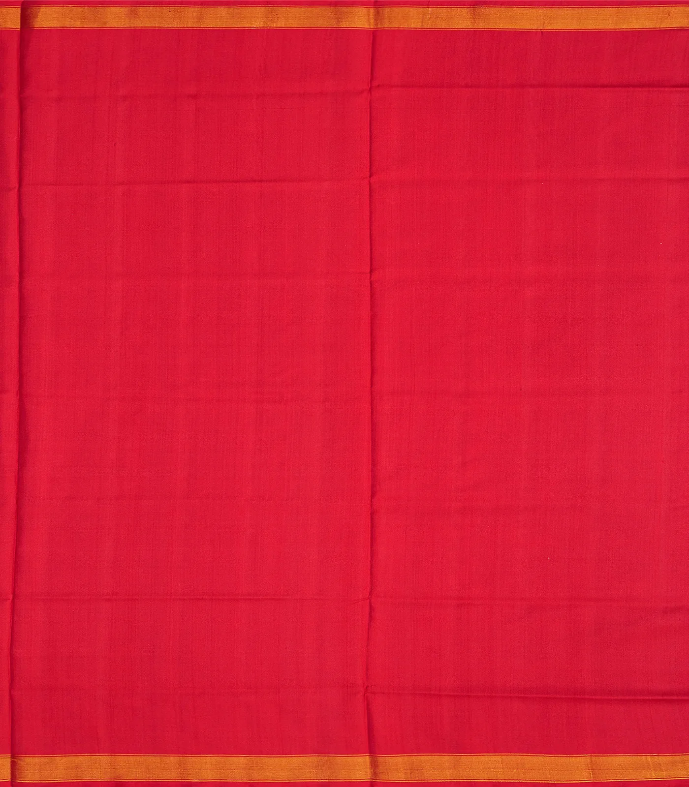 Red Handloom Rajkot Patola Silk Saree With Floral Vine Motifs-Red