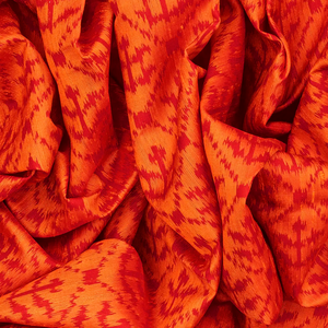 Orange Handloom Rajkot Patola Silk Saree With Floral Jaal Motifs-Orange