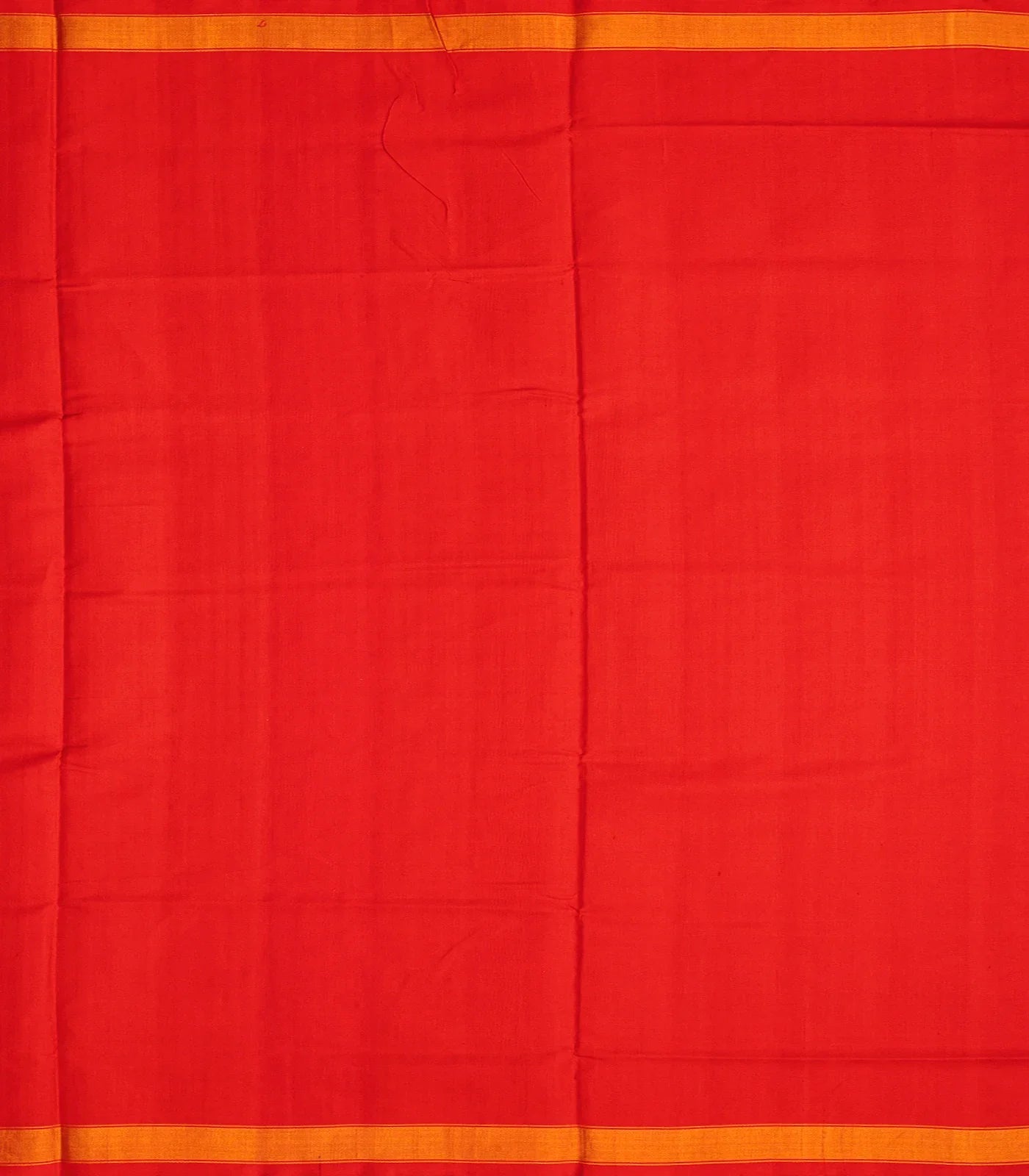 Orange Handloom Rajkot Patola Silk Saree With Floral Jaal Motifs-Orange