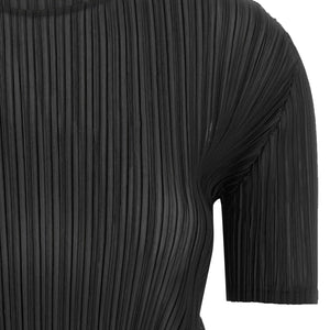 Issey Miyake Sheer Slit Pleats Top