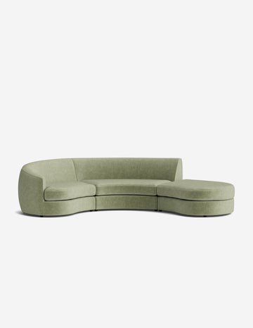 Sage Performance Striated Velvet