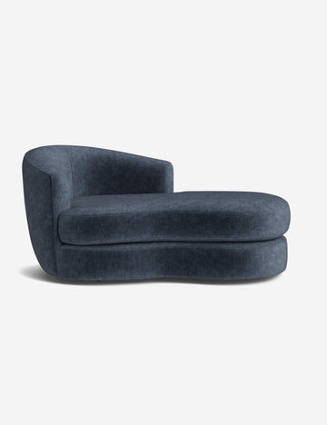Indigo Performance Striated Velvet