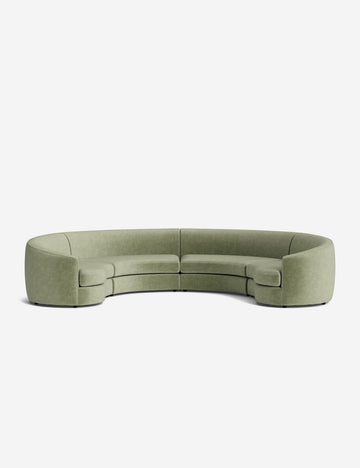 Sage Performance Striated Velvet