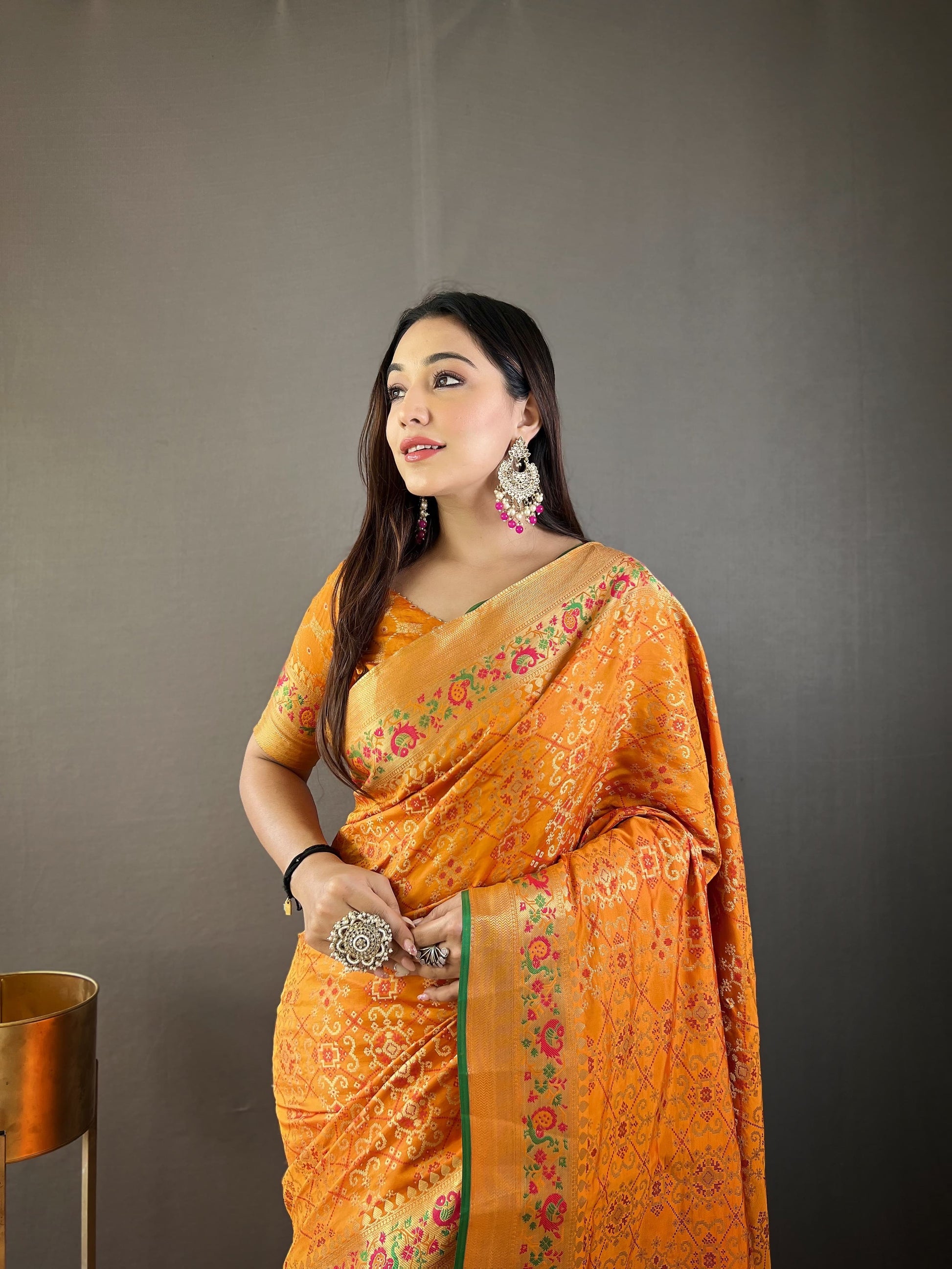 Patola Silk Pure Bandhani Saree