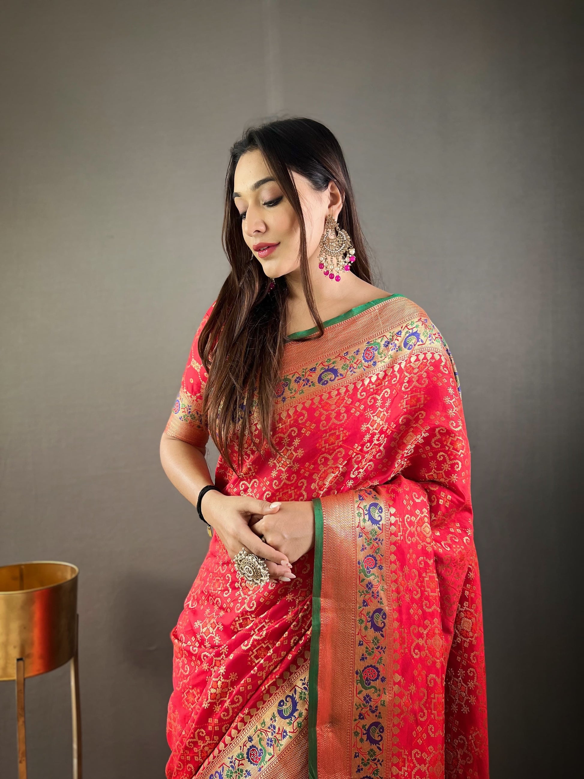 Patola Silk Pure Bandhani Saree