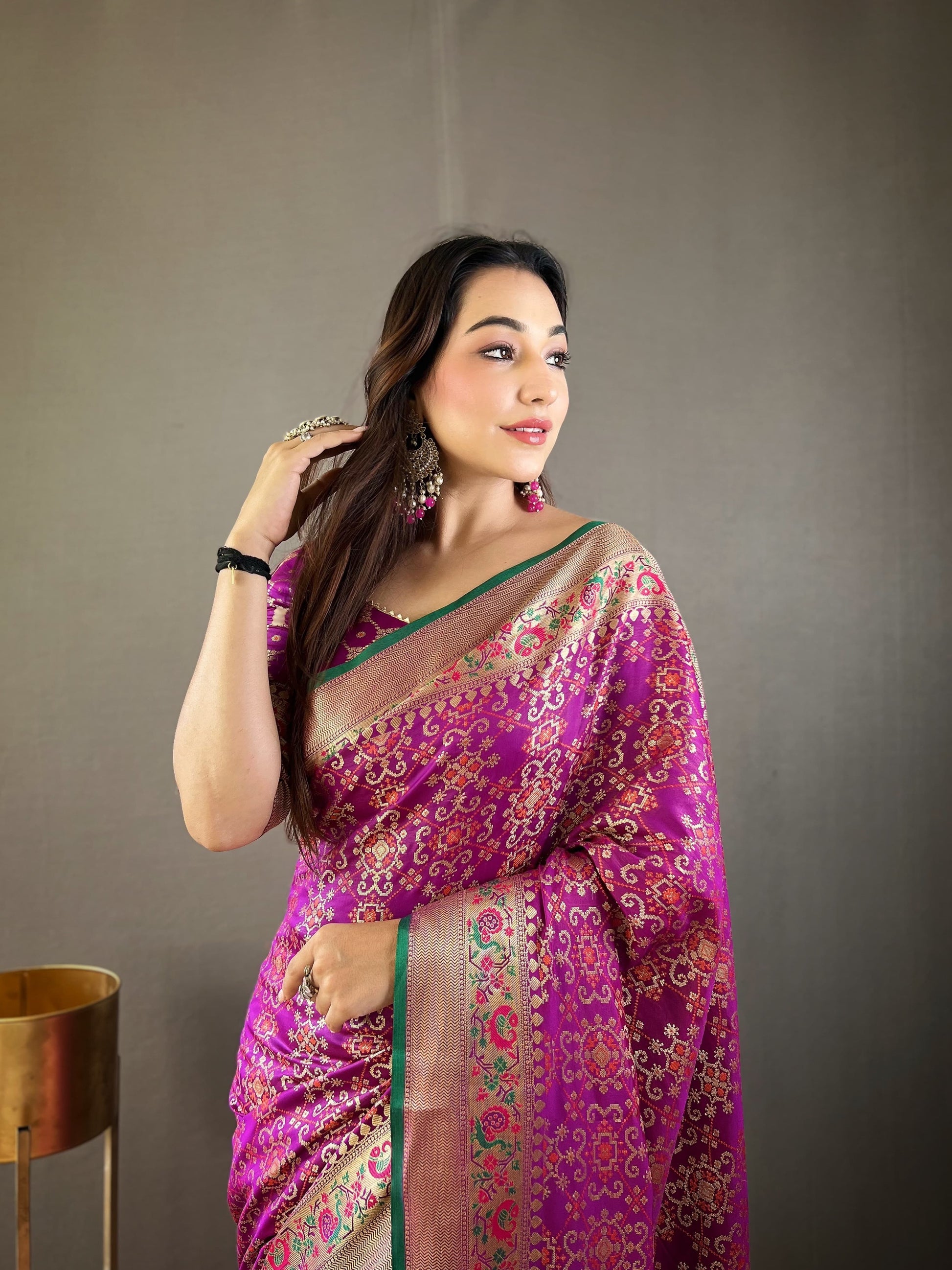 Patola Silk Pure Bandhani Saree