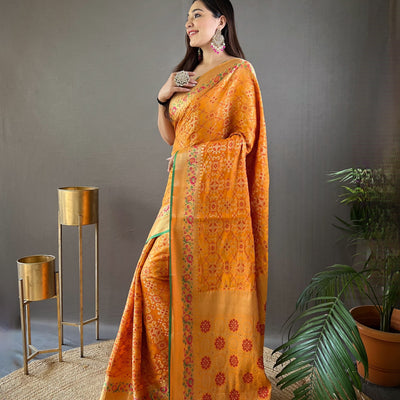 Patola Silk Pure Bandhani Saree