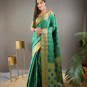 Patola Silk Pure Bandhani Saree
