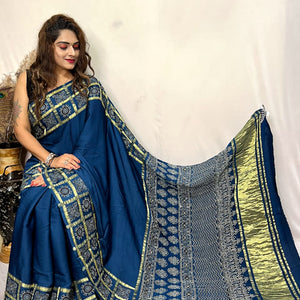Modal Silk Gharchola Border Saree