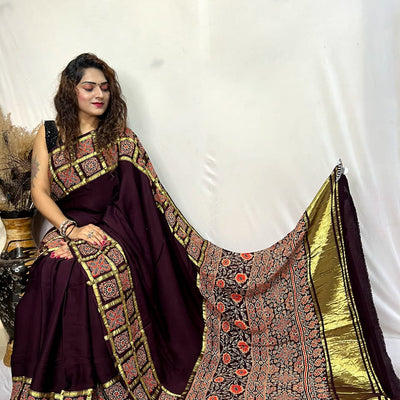 Modal Silk Gharchola Border Saree