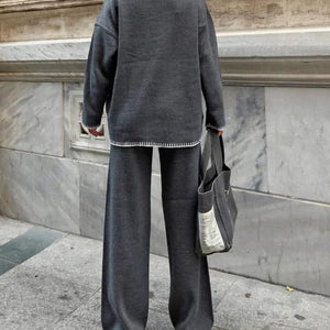 Sally Luxe Winter Coord Set- Set of Top and Pants