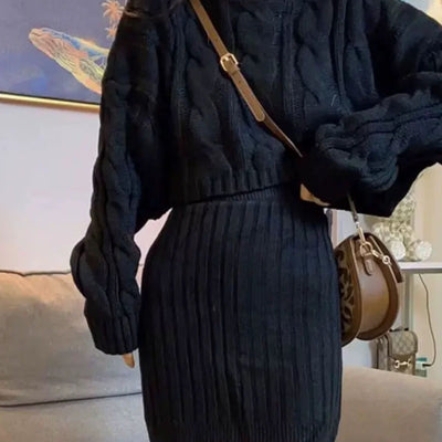 Vienna Premium Winter Skirt Coord Set