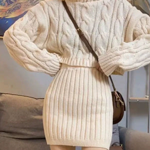 Vienna Premium Winter Skirt Coord Set