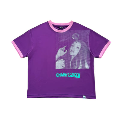 Charitraheen Baby Tee- Purple