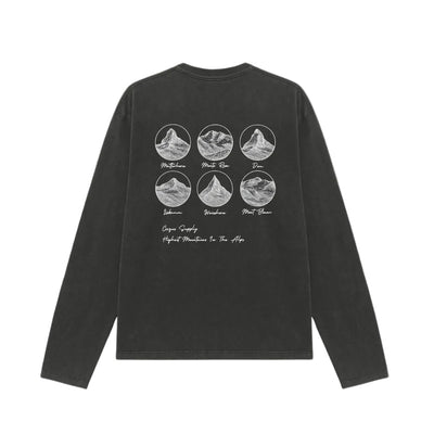 Coszus Alps L/S Black T-Shirt