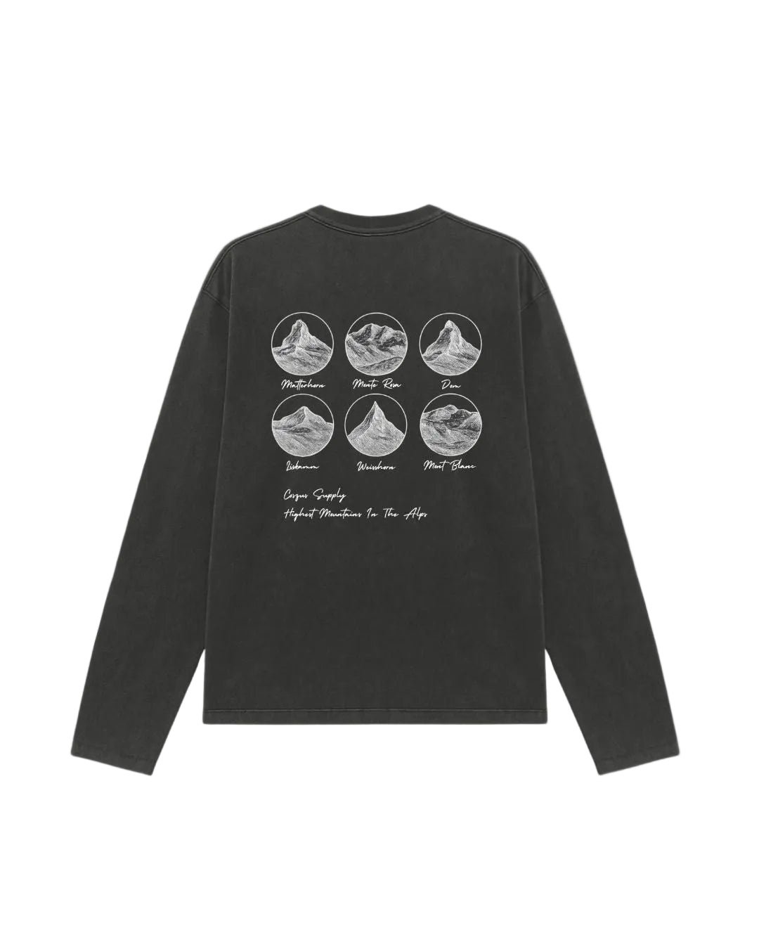 Coszus Alps L/S Black T-Shirt