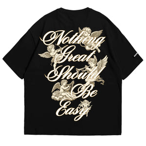 BLACK CHERUBS TEE