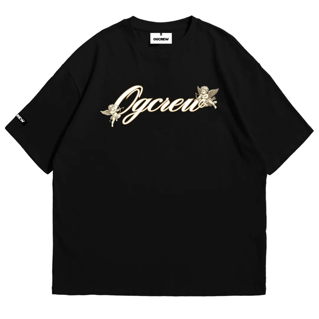 BLACK CHERUBS TEE