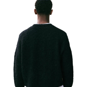 Coszus Alpine Mohair Knit Black Sweatshirt