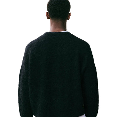 Coszus Alpine Mohair Knit Black Sweatshirt
