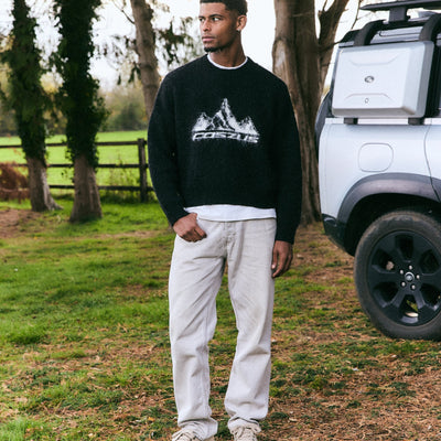 Coszus Alpine Mohair Knit Black Sweatshirt