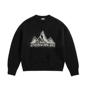Coszus Alpine Mohair Knit Black Sweatshirt